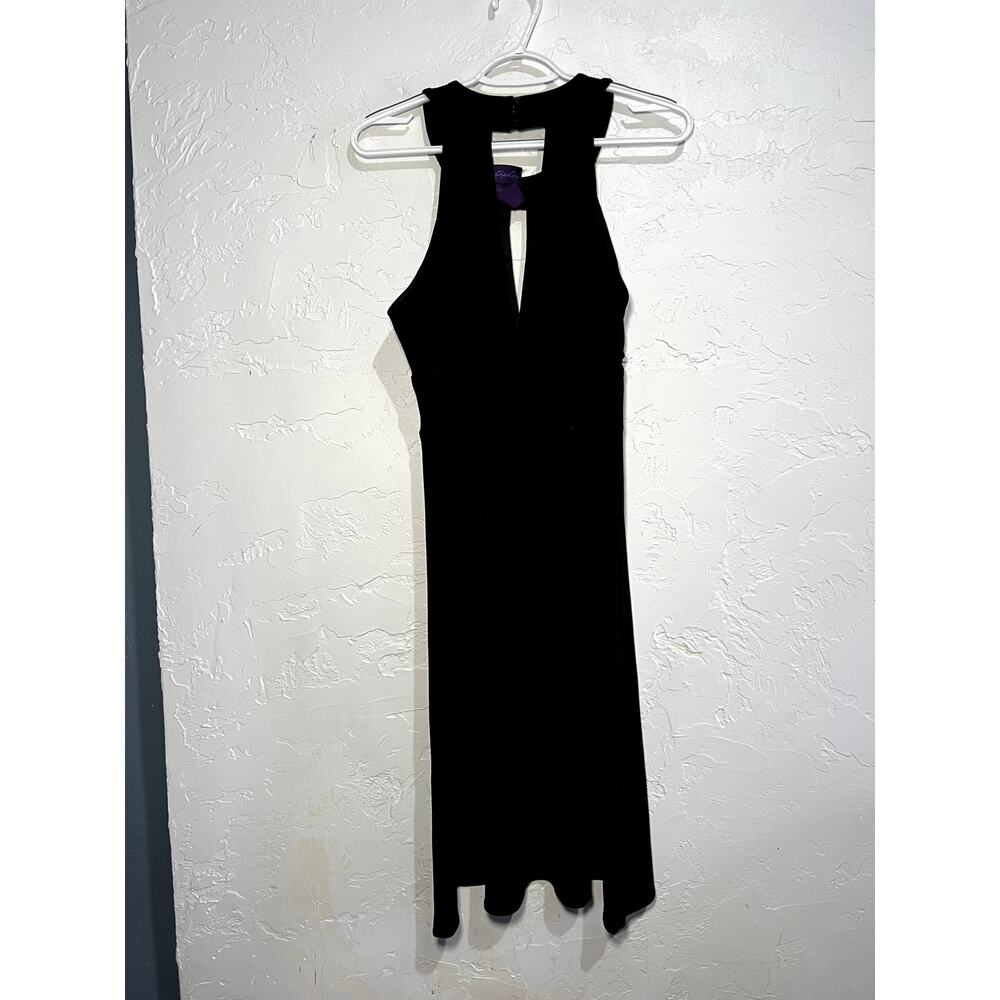 Metaphor black beaded‎ empire waist babydoll halter dress womens 8 y2k hoco prom - Picture 4 of 8